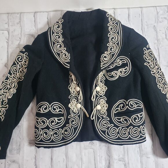 Vintage Kids Wool Mariachi Charro Jacket - Picture 7 of 7